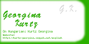 georgina kurtz business card